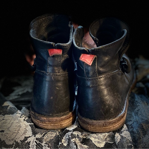 MOMA BLACK Ankle Leather Boots - Picture 5 of 13